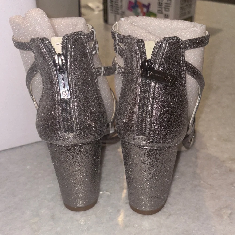 Jessica Simpson Metallic Strappy Heels